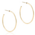 Round Gold 1.75" Post Hoop - 2mm - Smooth by enewton