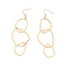 Faye Gold Hoop Drop Earring by Leslie Curtis Jewelry