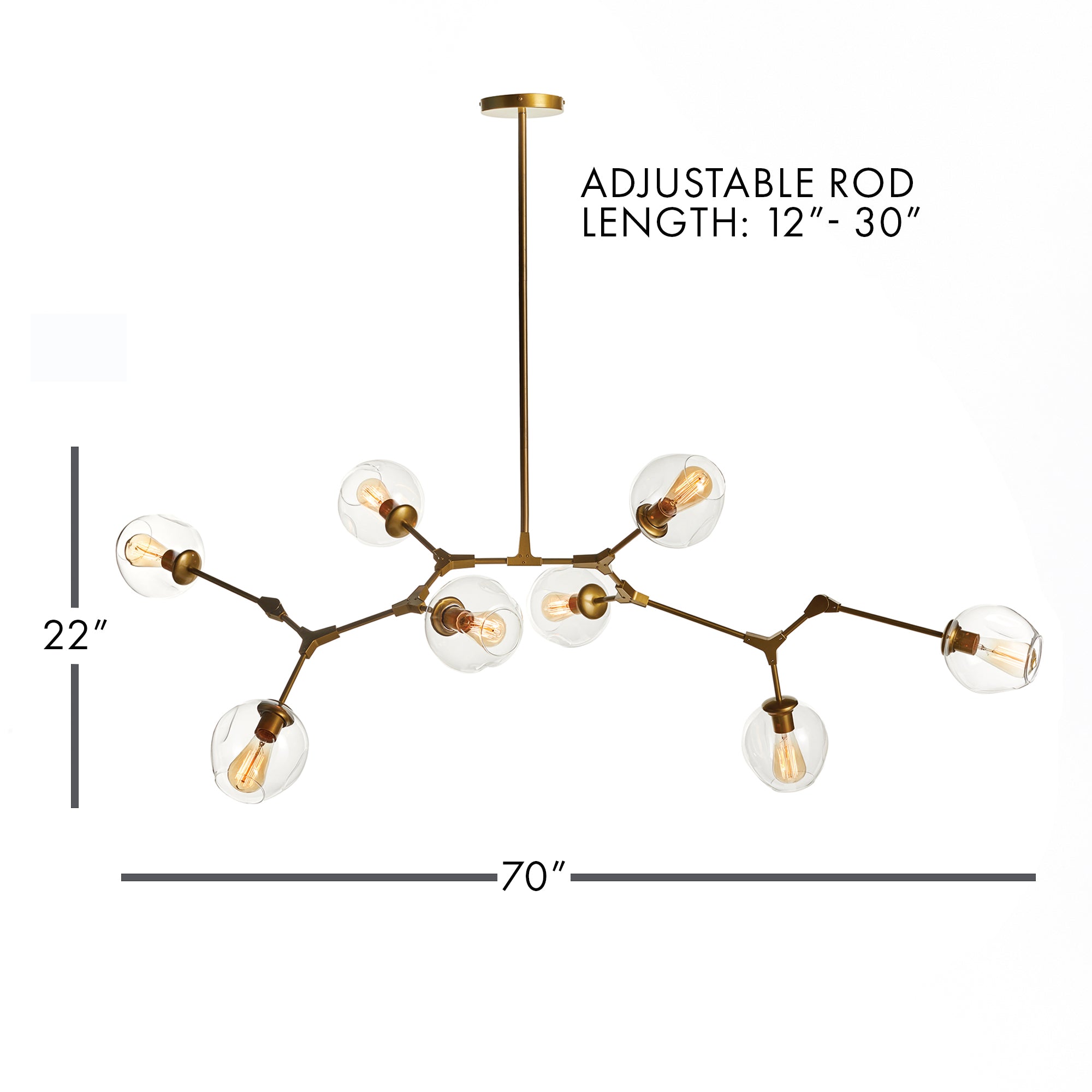 Daniella Globe Chandelier - View 2