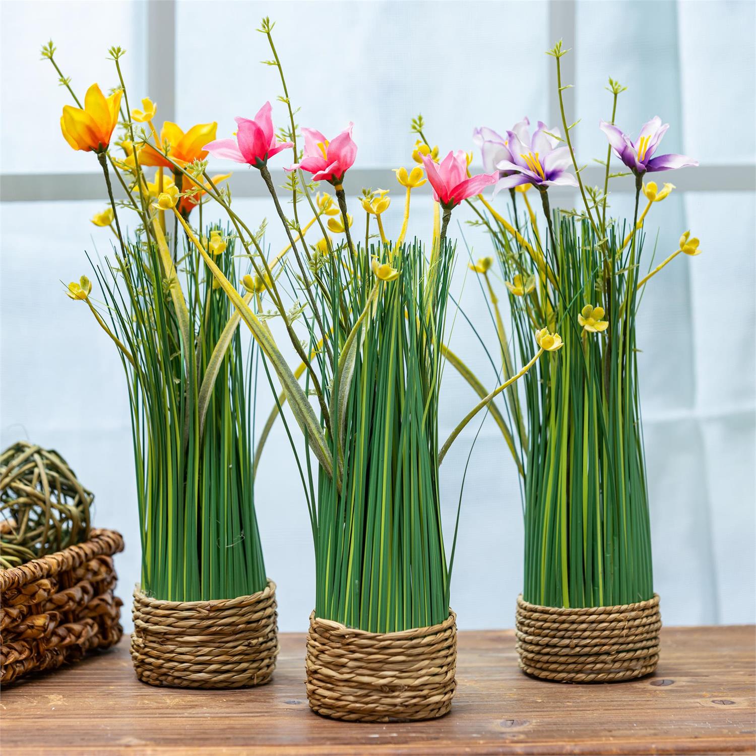 Floral Table Decor Floral Grass
