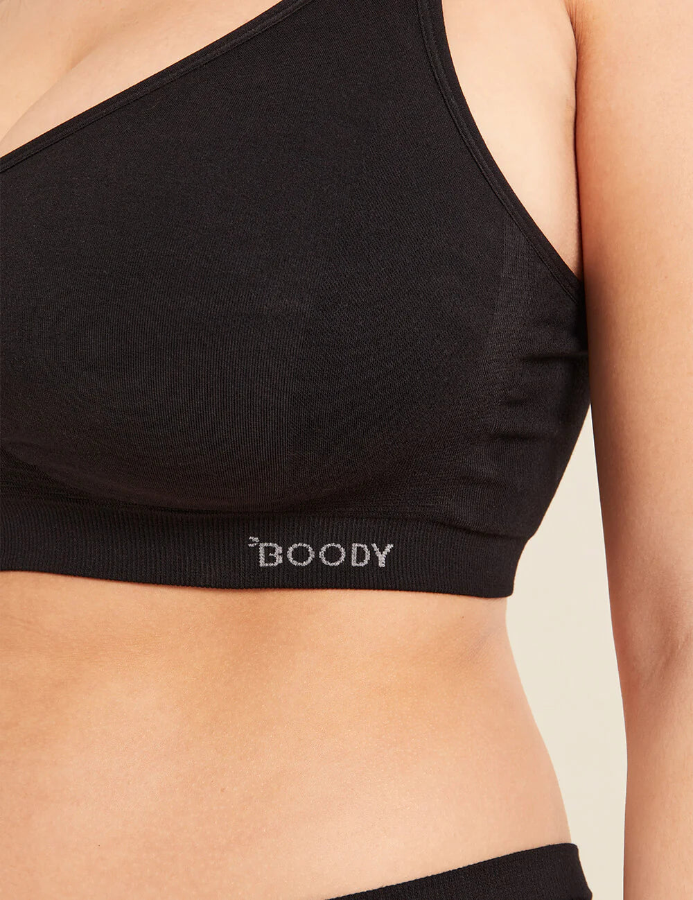 Full Bust Wireless Bra - Black BY BOODY