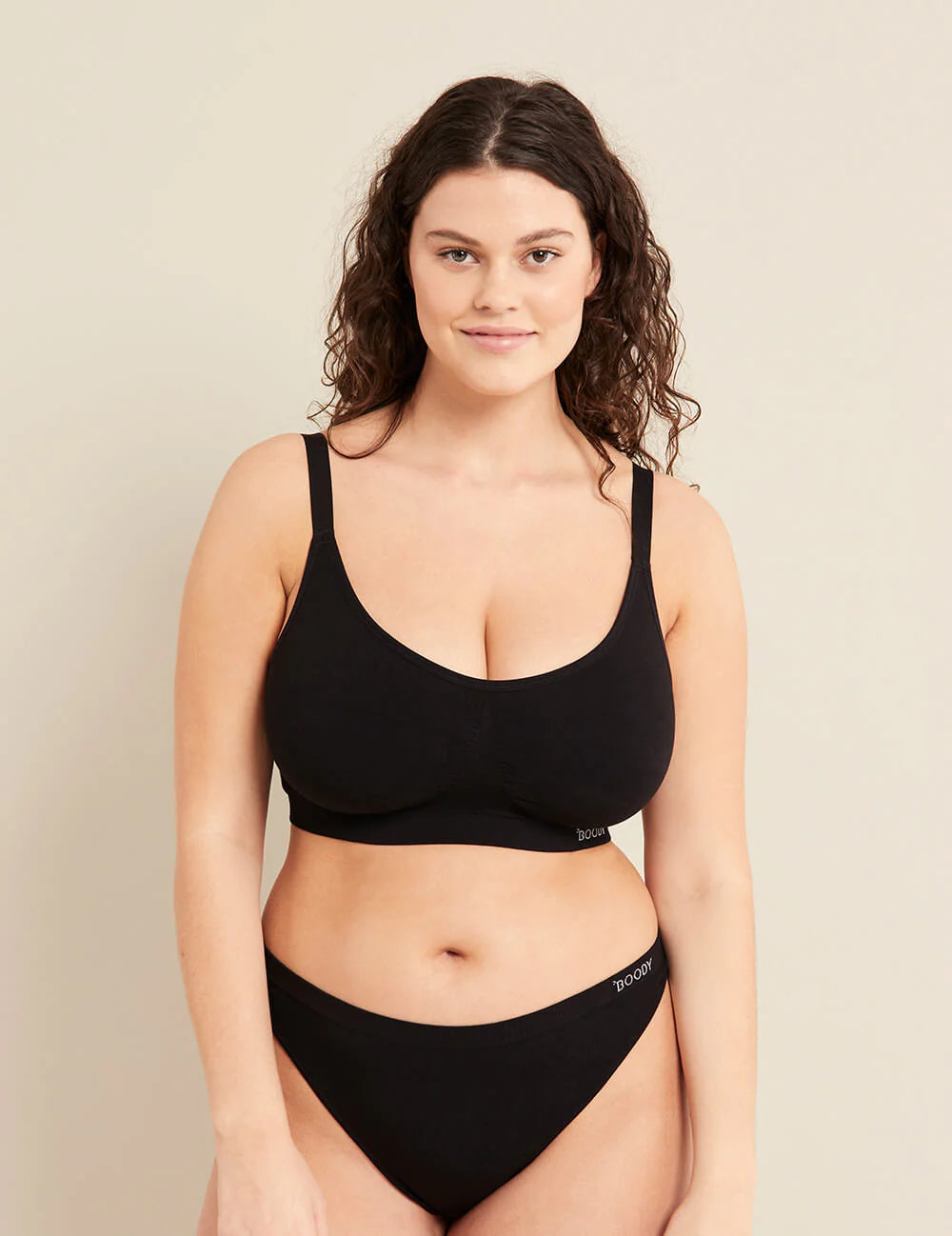 Full Bust Wireless Bra - Black, FREE SHIPPING