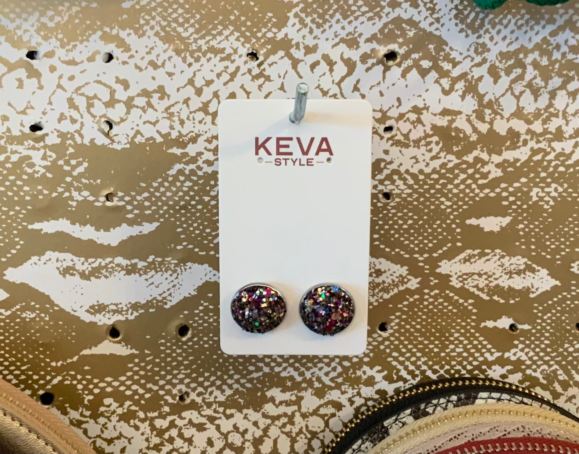 Studio 54 Full Circle Button Earrings