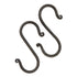 HAND FORGED S HOOK Set of 2