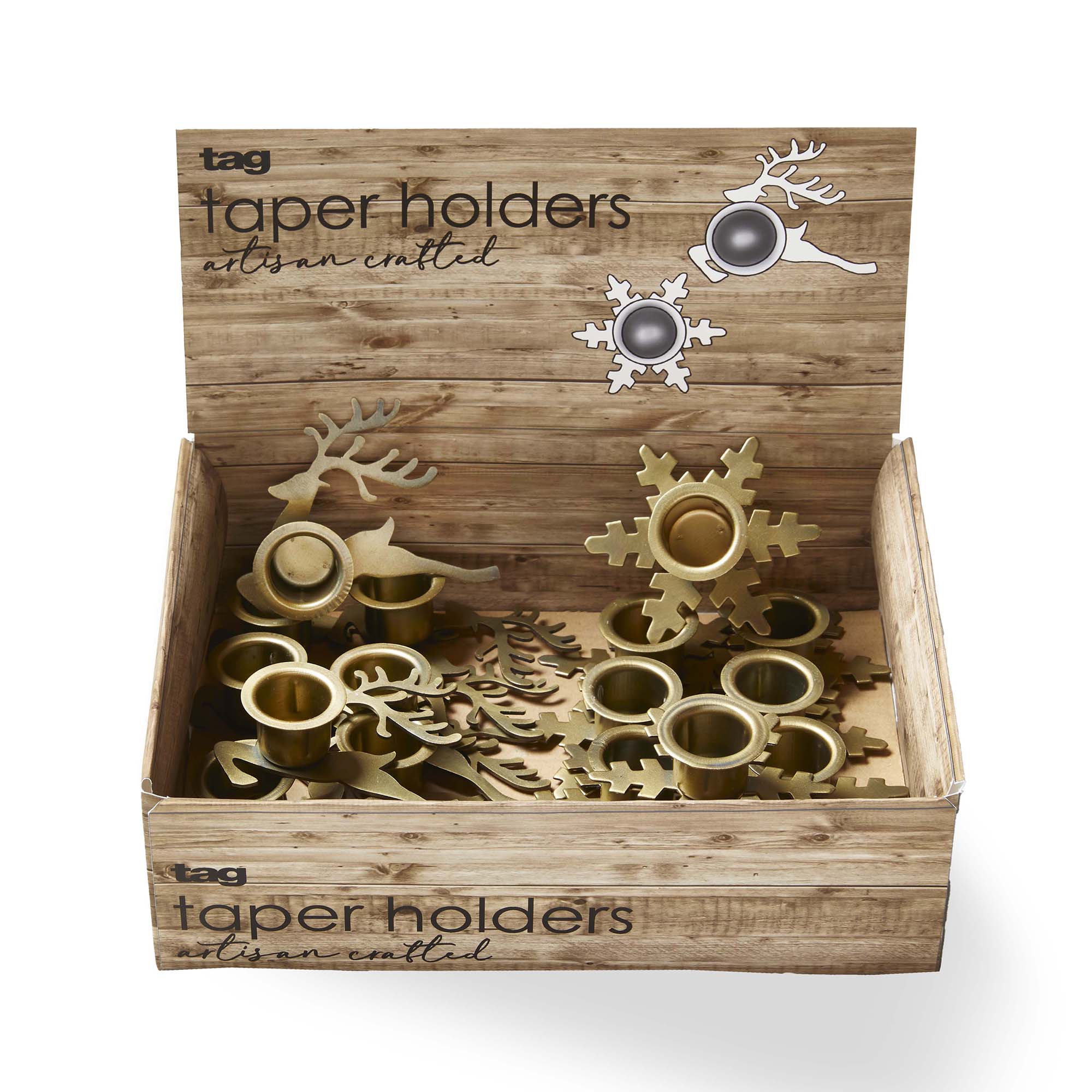 Snowflake and Reindeer Taper