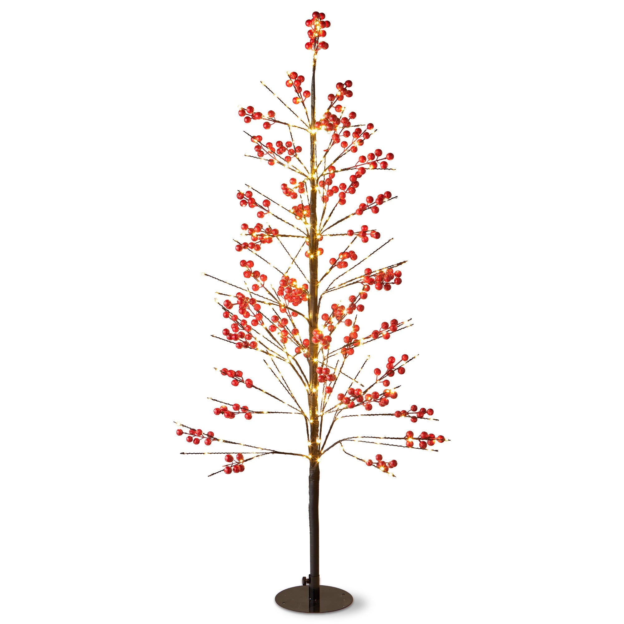 Red Berry Led Tree 4 Ft