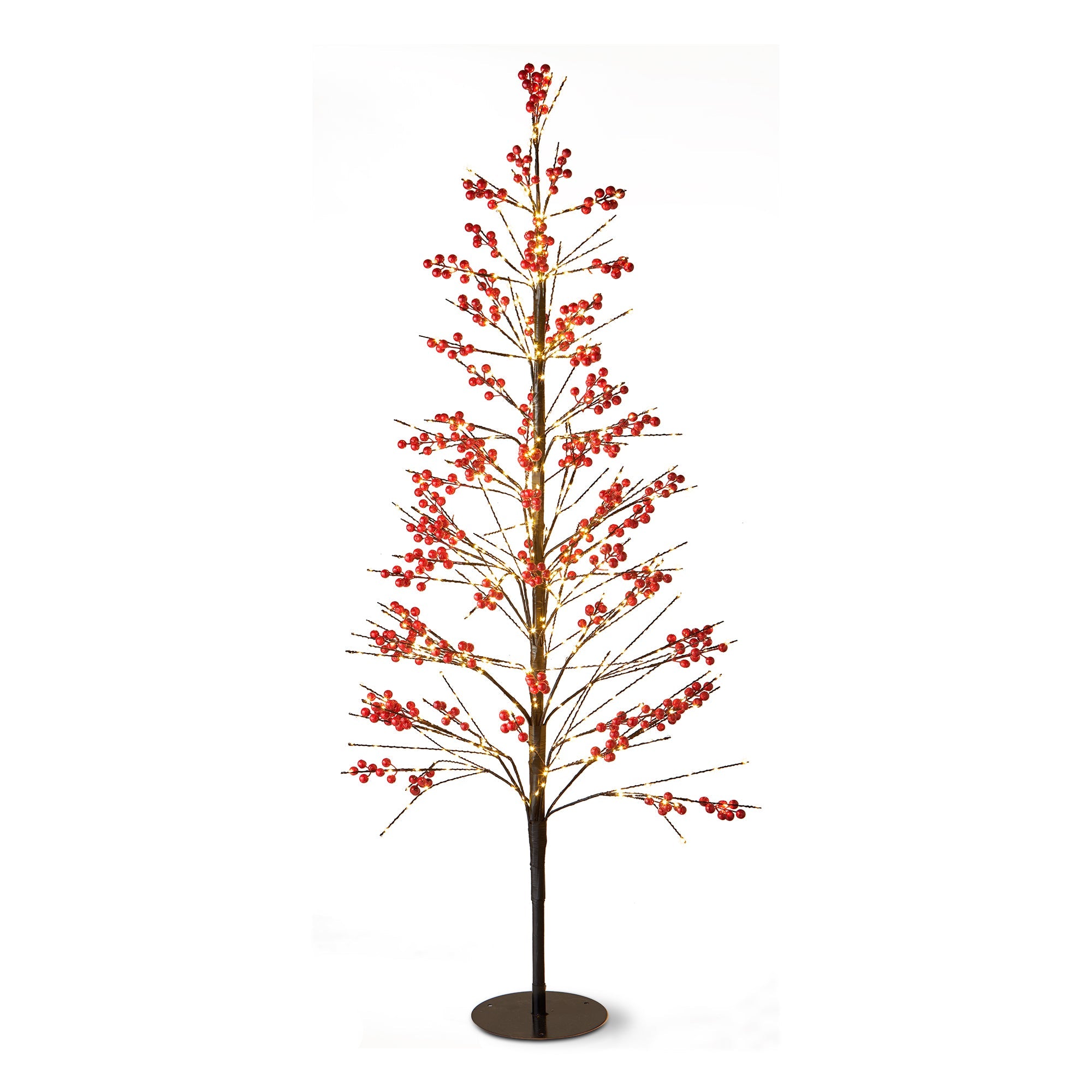 Red Berry Led Tree 5 Ft