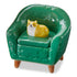 Green Cat Chair Lidded Trinket