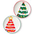 Groovy Trees Appetizer Plate Asmt/2
