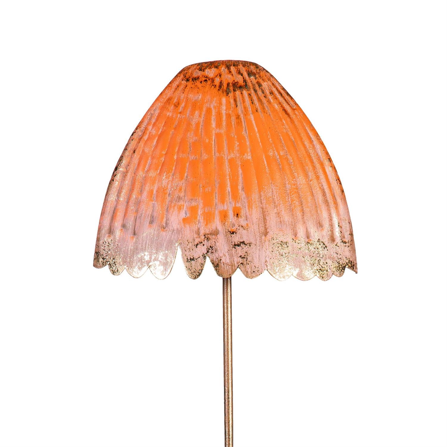 Whimsy Mushroom Metal Garden Stake