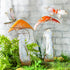 Mushroom Metal Garden Stake