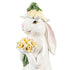 Blossom Bunny Resin Statue, 14.5"H