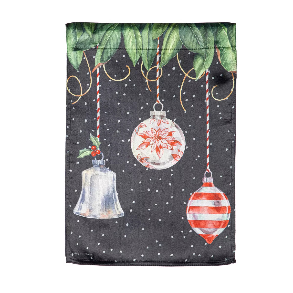 Christmas Ornaments Lustre Garden Flag - A. Dodson's