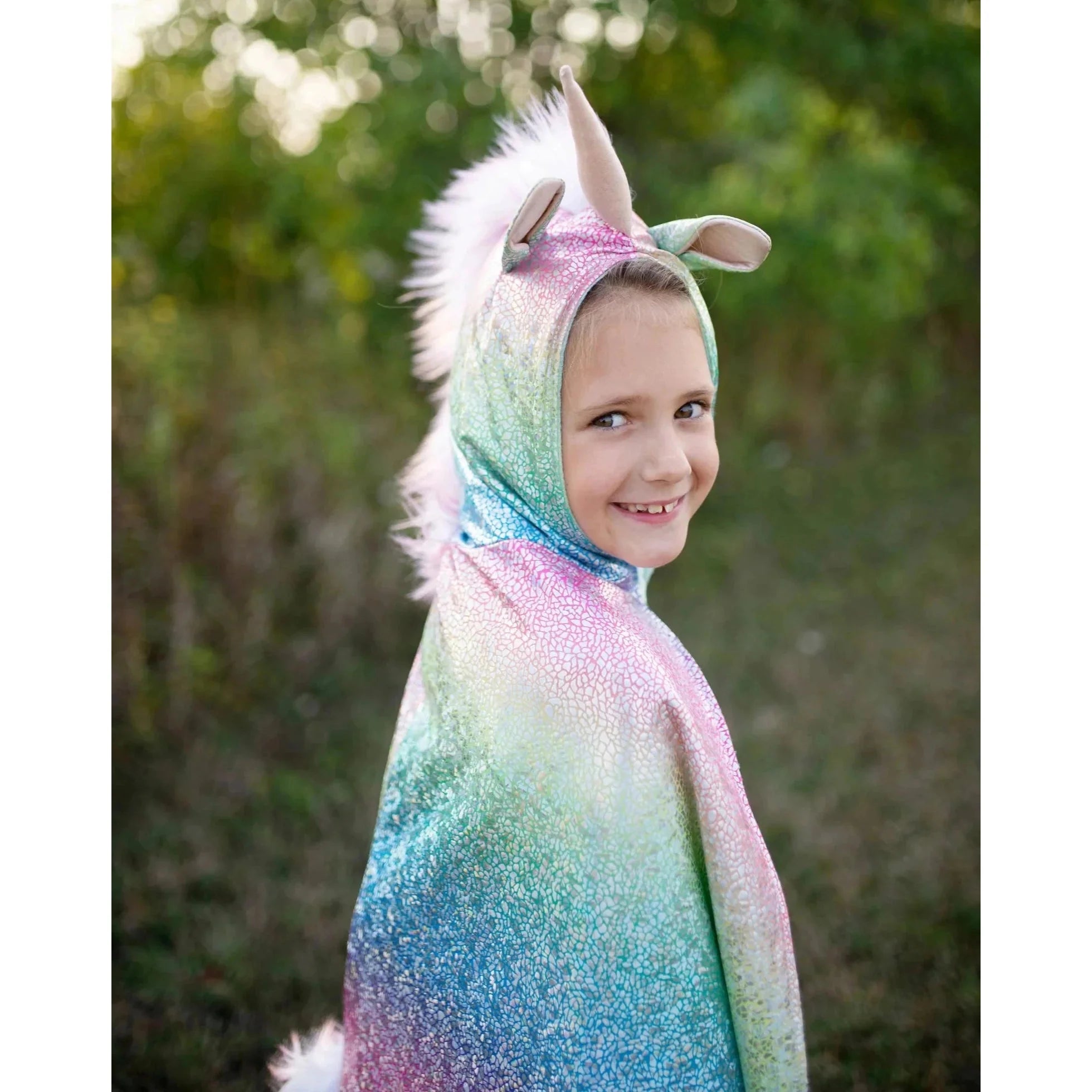 Rainbow Reversible Unicorn Dragon Cape - A. Dodson's