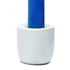 White Stoneware 1/2" Diameter Candle Holder