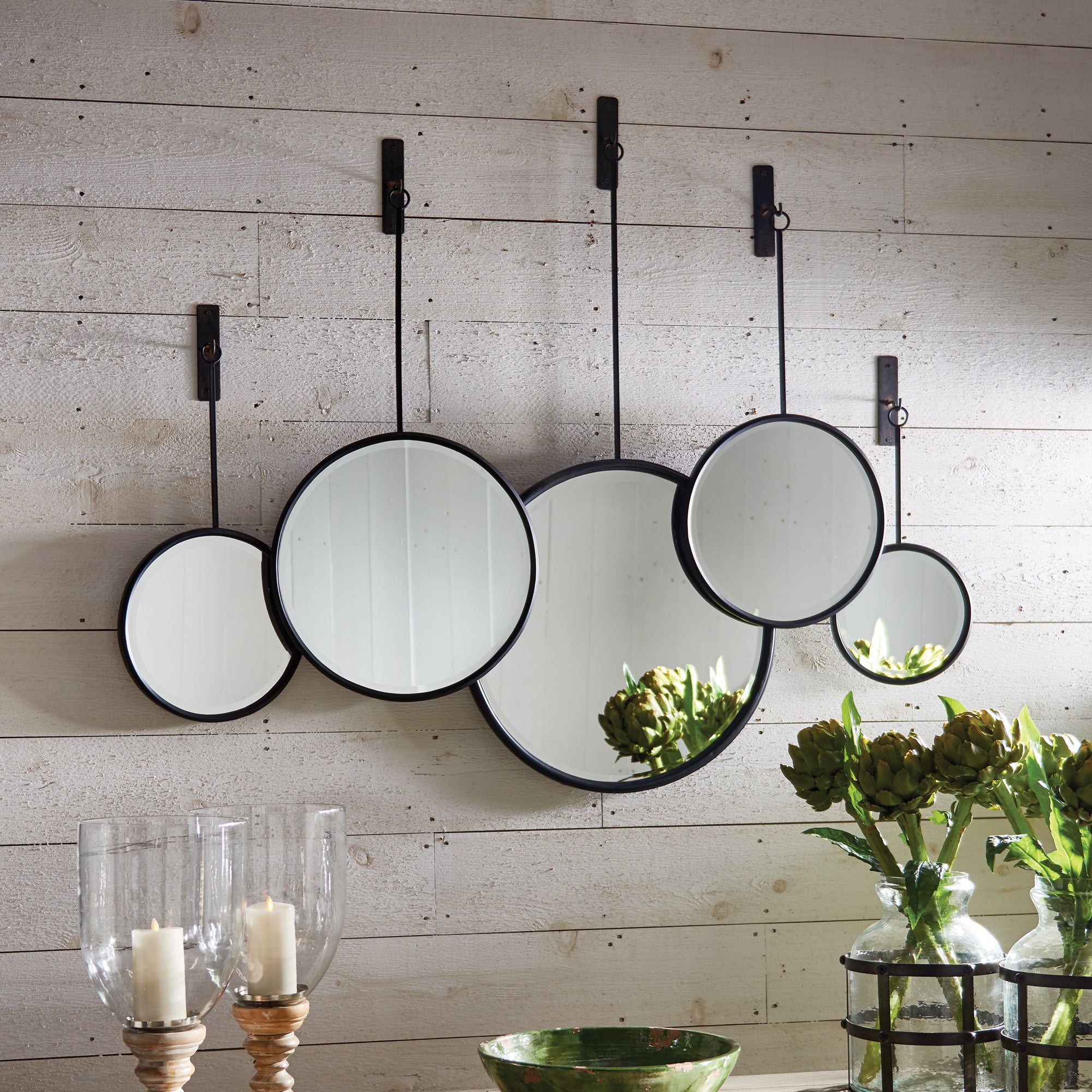 MAISON NOIR PENDULUM MIRRORS, SET OF 5 - view 2