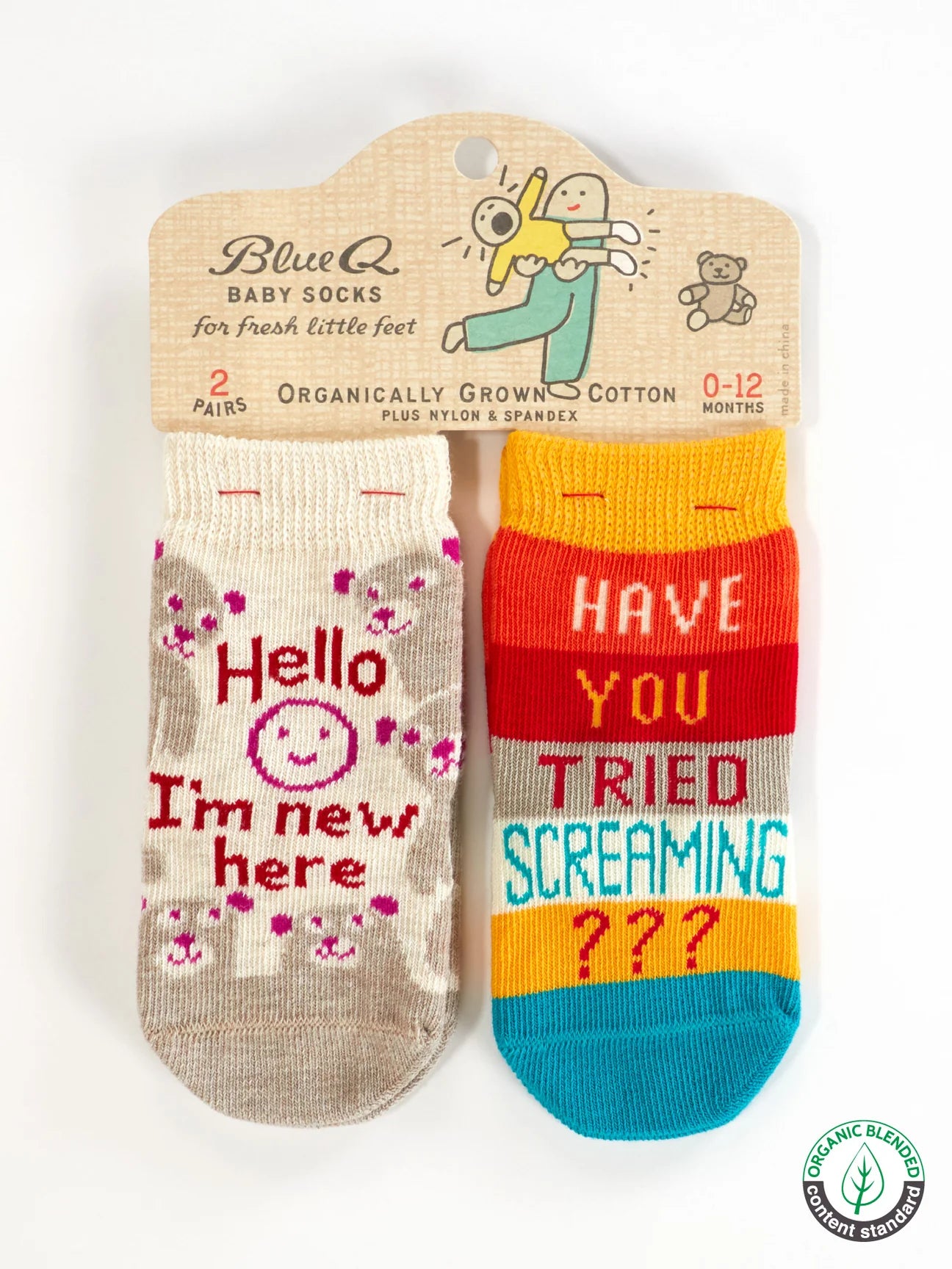I'm New/Screaming Baby Socks
