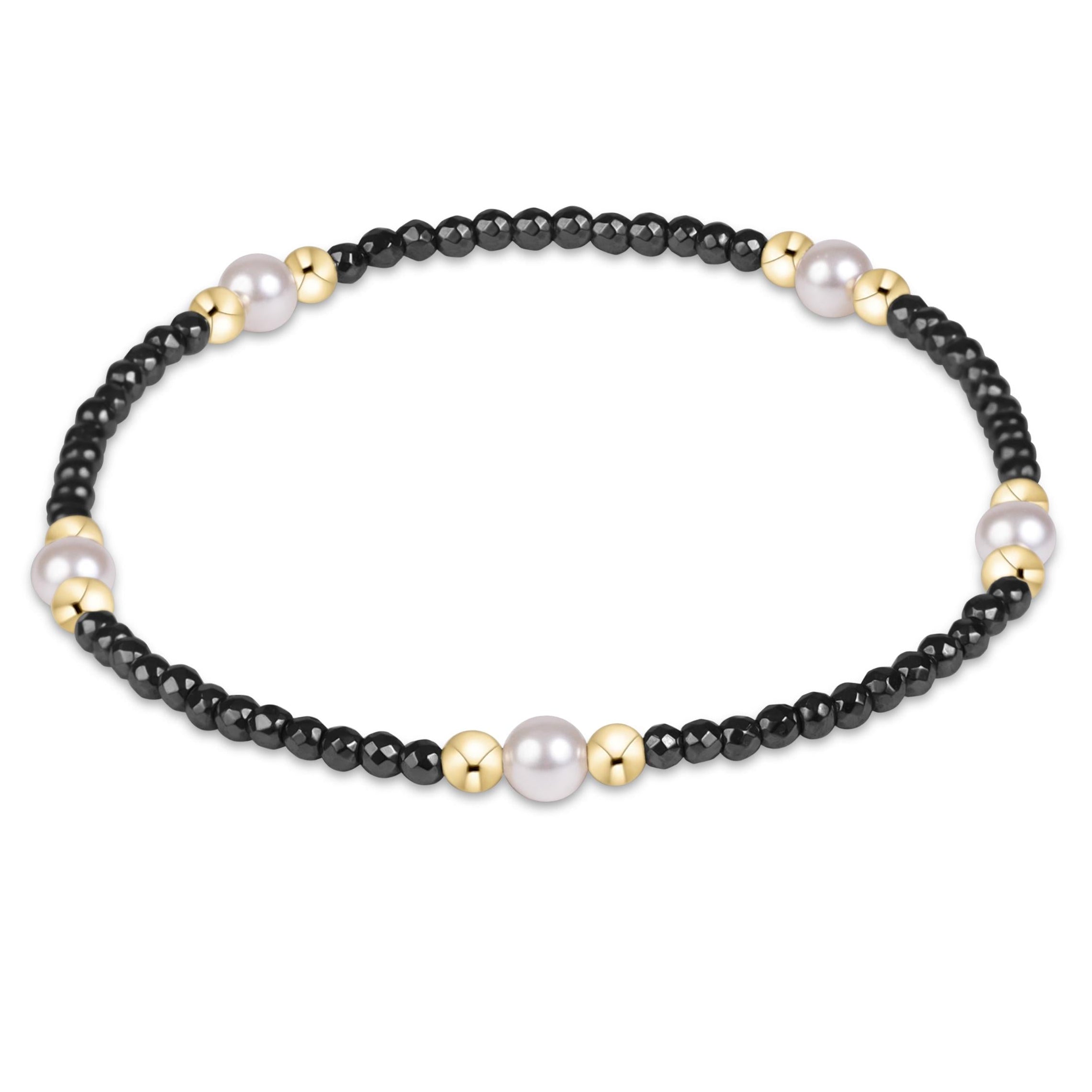 enewton Purpose Pearl 4mm Faceted Hematite Bracelet