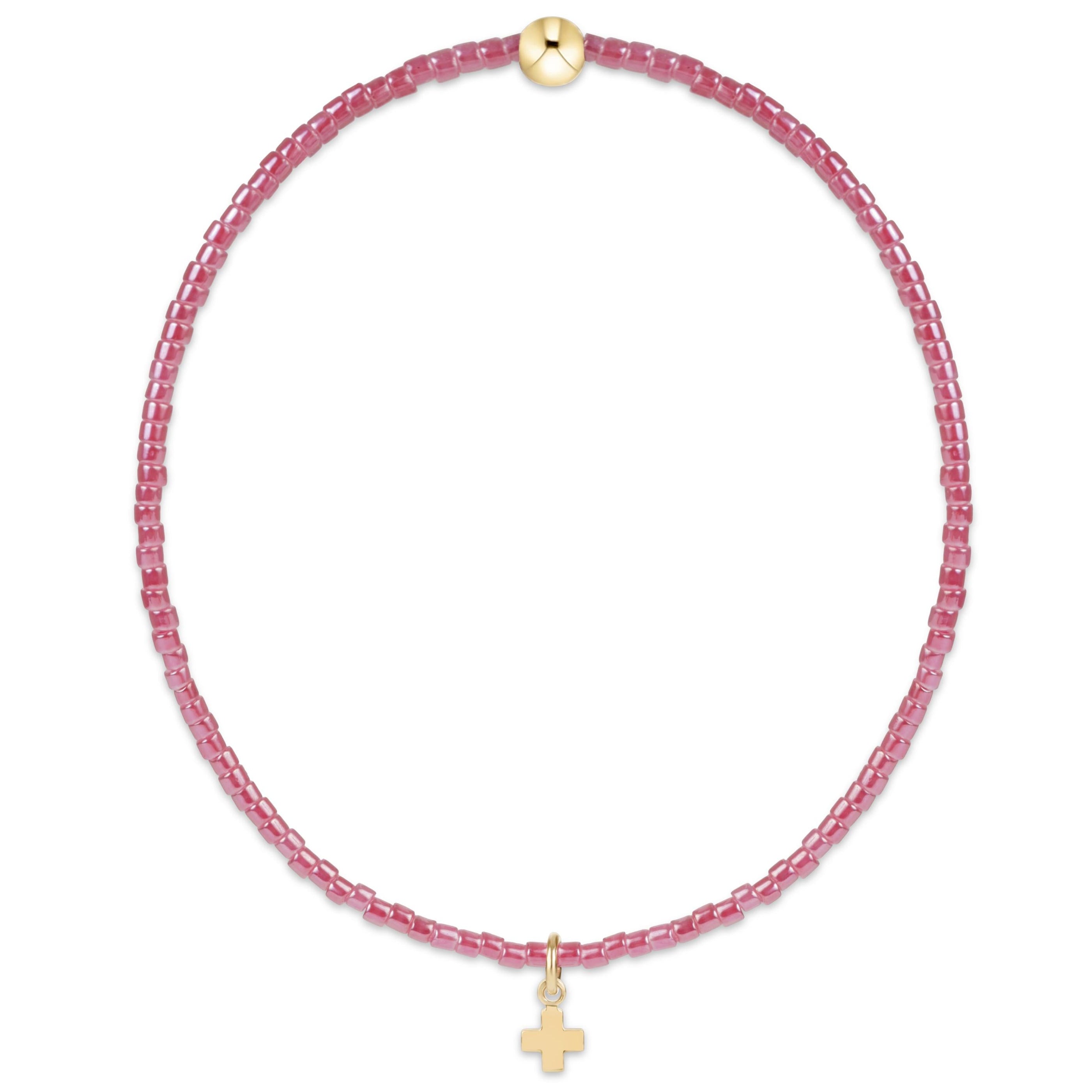 enewton Hope Classic Signature Cross bracelet in Pink Champagne