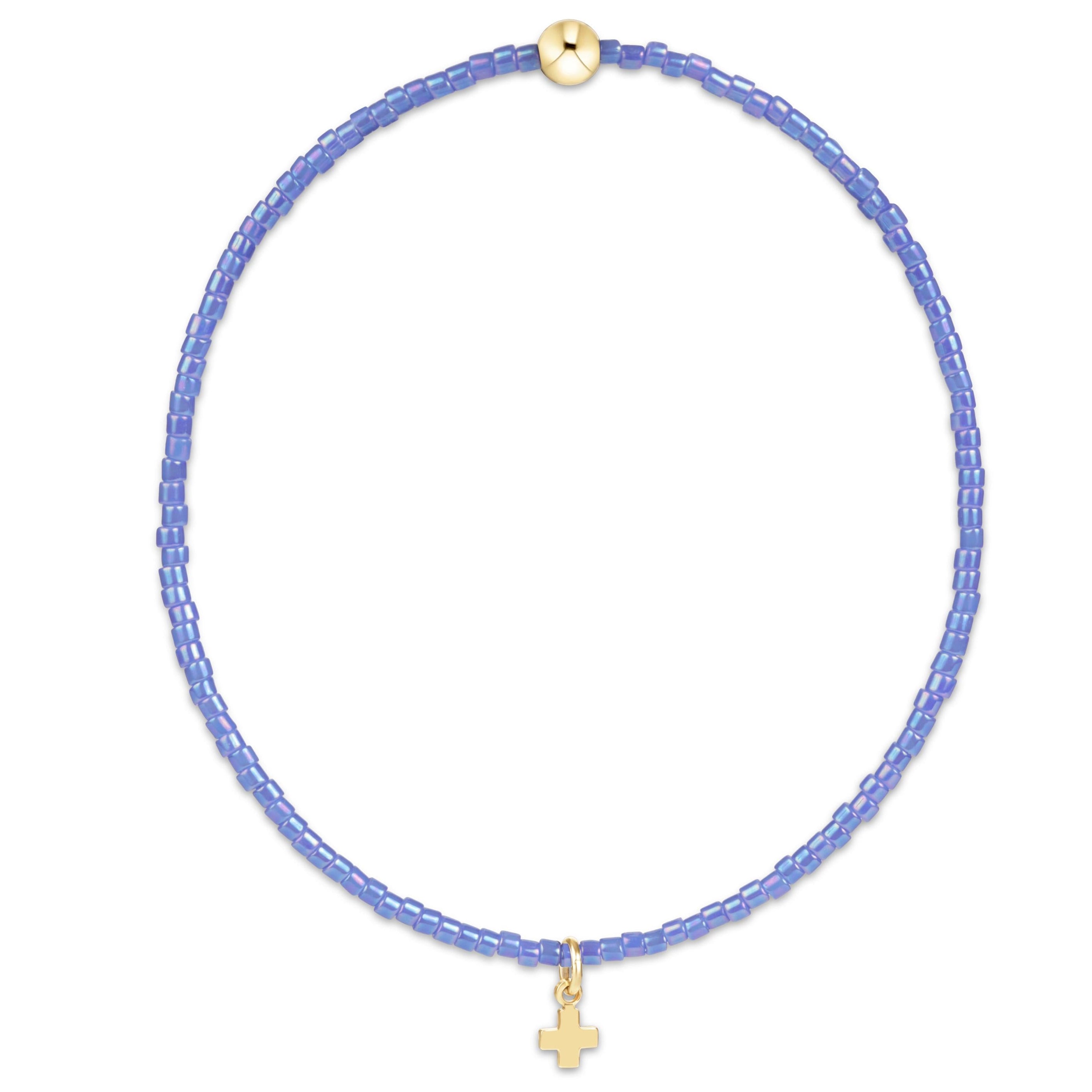 enewton Hope Classic Signature Cross bracelet in Bright Blue