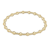 enewton extends classic sincerity pattern 4mm bead bracelet - gold by enewton