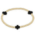 signature cross gold pattern 3mm bead bracelet - onyx by enewton - A. Dodson's