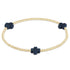 signature cross gold pattern 2mm bead bracelet - navy by enewton - A. Dodson's