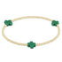 signature cross gold pattern 2mm bead bracelet - emerald by enewton - A. Dodson's