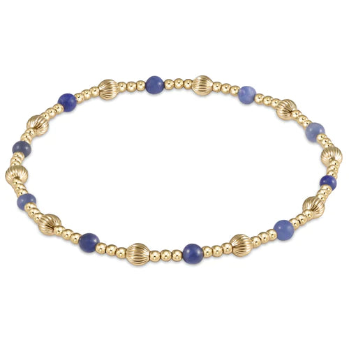 enewton extends dignity sincerity pattern 4mm bead bracelet - lapis by enewton
