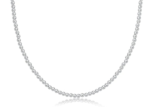 15" choker classic sterling 2mm bead by enewton