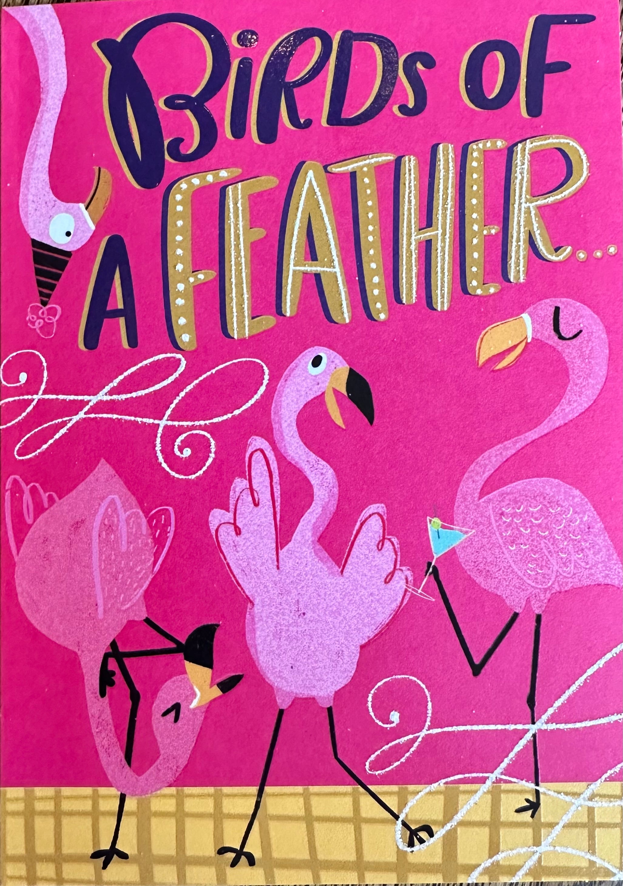 FLAMINGOS CARD - A. Dodson's