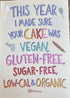 ORGANIC CAKE CARD - A. Dodson's