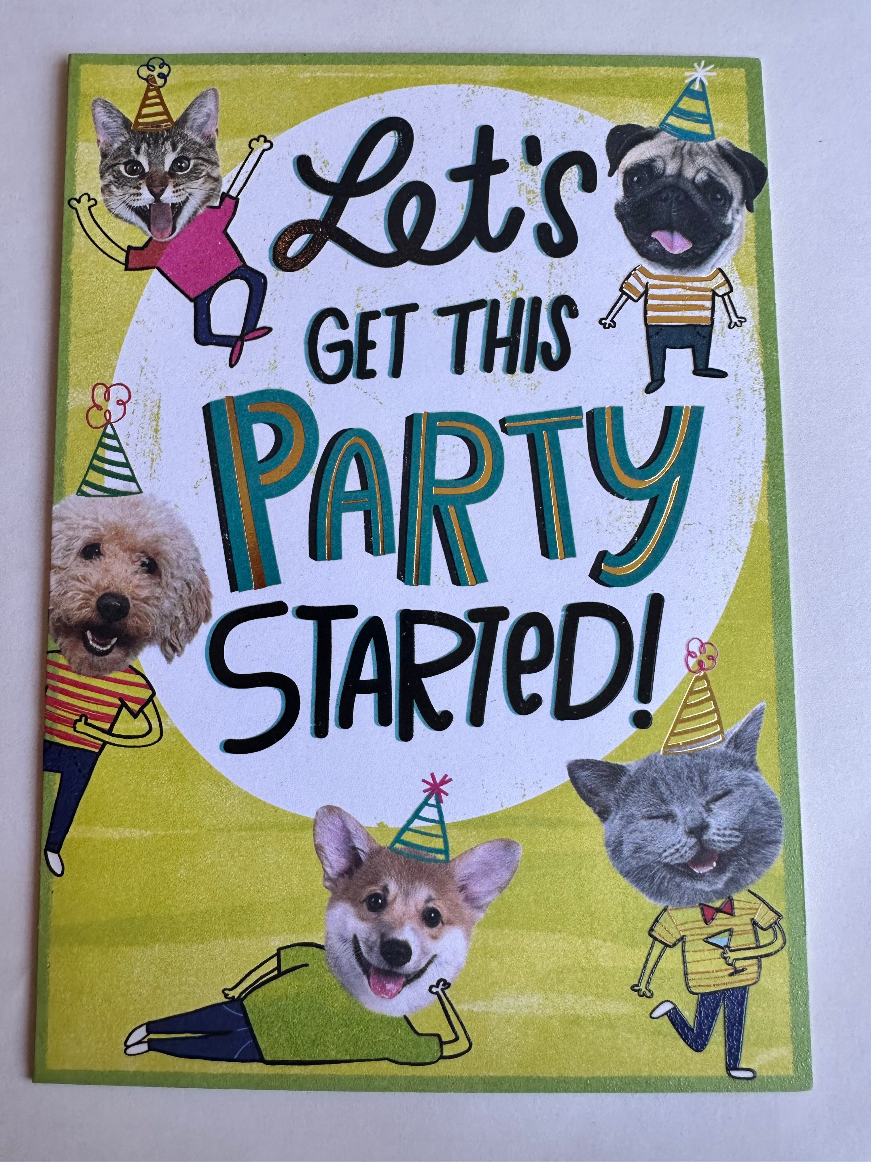 ANIMAL PARTY CARD - A. Dodson's