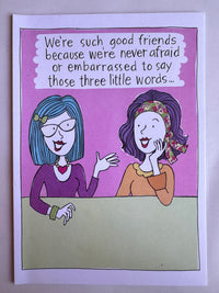 THREE LITTLE WORDS CARD
