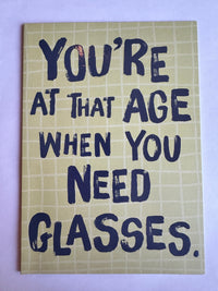GLASSES CARD