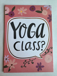YOGA CLASS CARD