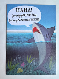 SHARK WEEK CARD