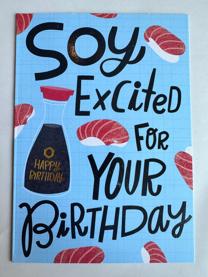 SOY EXCITED CARD