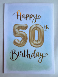 50TH BIRTHDAY CARD