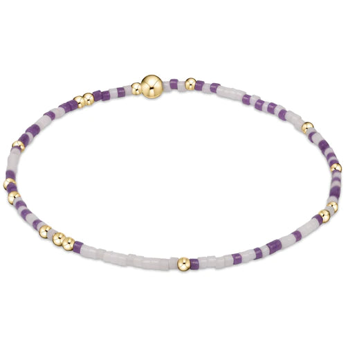 gameday hope unwritten bracelet - purple/white by enewton