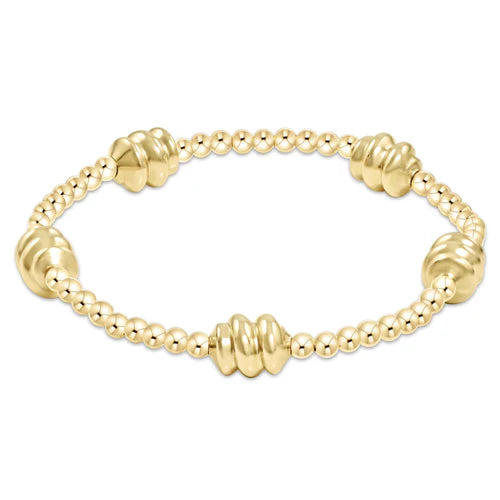 Admire Gold 3mm Bead Bracelet - Gold - by enewton