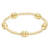 Admire Gold 3mm Bead Bracelet - Gold - by enewton