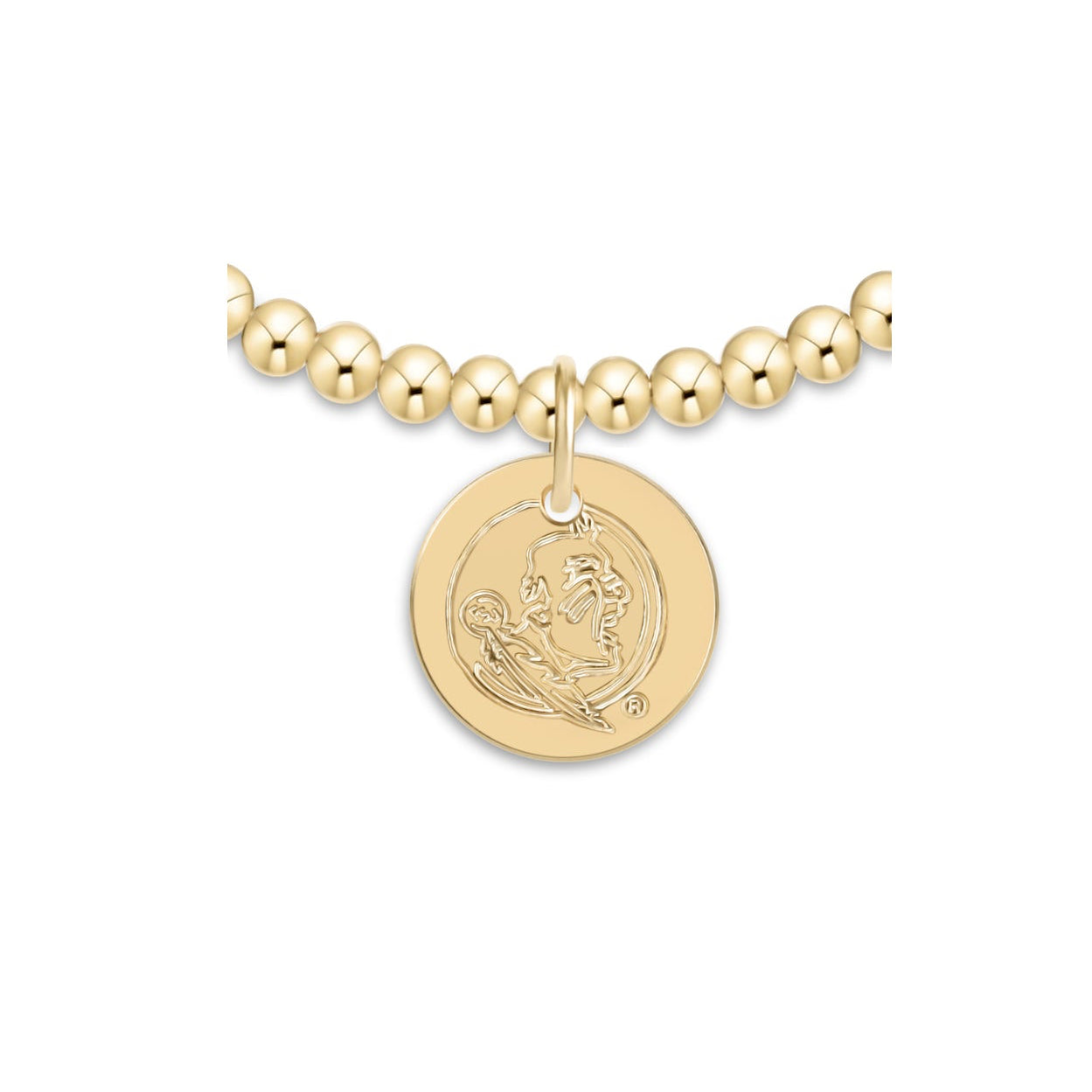 enewton eCollegiate Extends Classic Gold 3mm bracelet with the Florida State disc