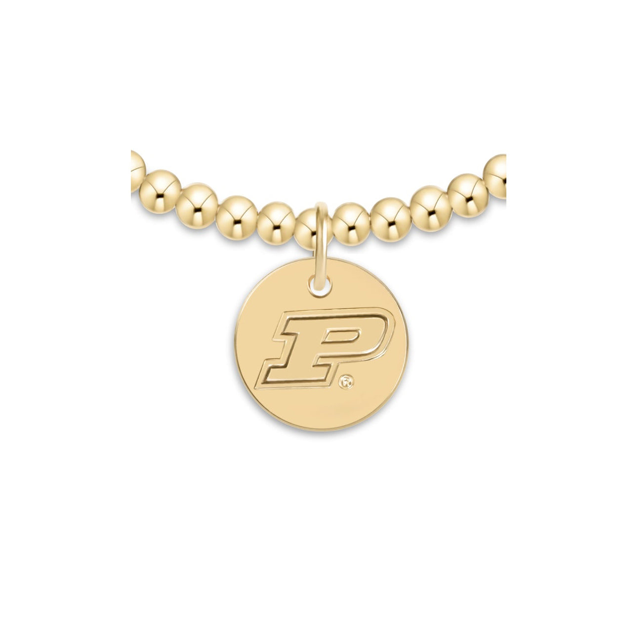 enewton eCollegiate Classic Gold 3mm bracelet with the Purdue University disc