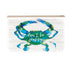 Coastal Sign Wood Block Crabby 12"L x 8"H