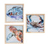 Blue Coastal Indoor Wall Decor, Wood, Sea Creatures