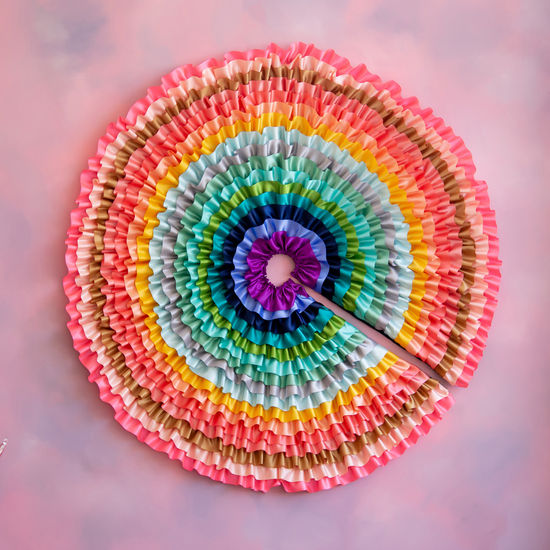 Rows of Ruffles Tree Skirt, Acrylic, 60" By Glitterville