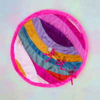 Color Couture Stripe Tree Skirt, Fabric, 62" By Glitterville
