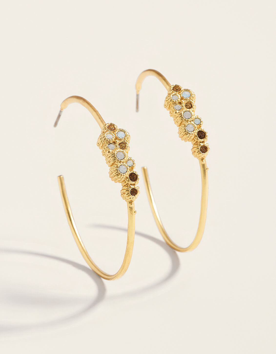 Spartina Vesper Hoop Earrings Gold 45mm by Spartina 449