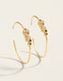 Spartina Vesper Hoop Earrings Gold 45mm by Spartina 449